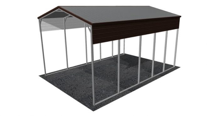 12' x 31' RV Cover Vertical Roof