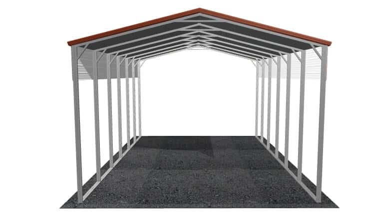 20x31 Vertical Roof RV Cover