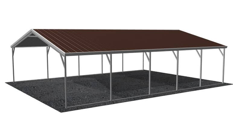 24x26 Vertical Roof Carport