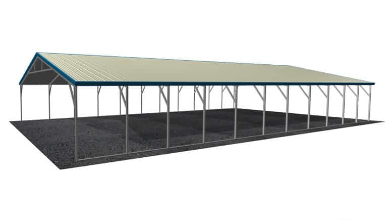 26x46 Vertical Roof Carport