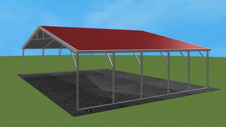 28x21 A-Frame Roof Carport