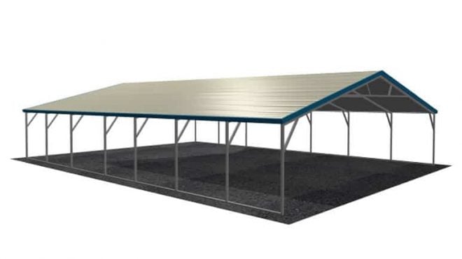 28x36 Vertical Metal Carport Carport Direct