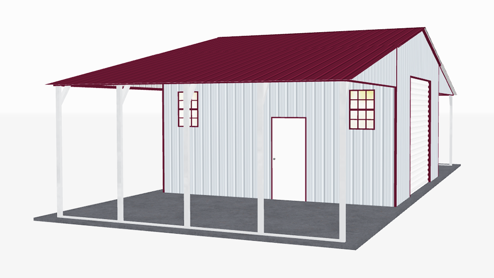 20x21_vertical_roof_continuous_barns_left