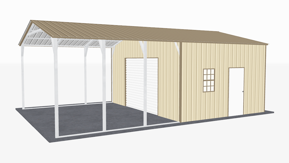 20x31_vertical_roof_utility_carport_right