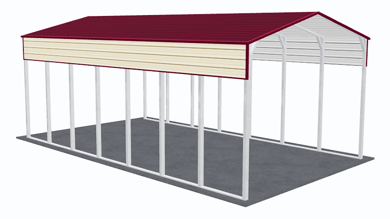 20x36_a-frame_roof_rv_cover_left