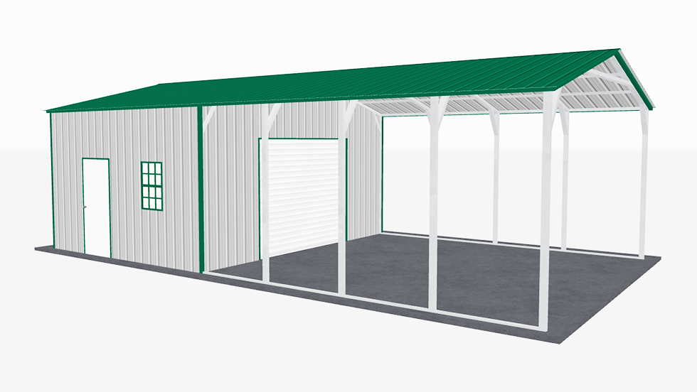 20x36_vertical_roof_utility_carport_left