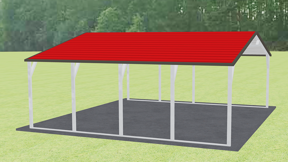 22x21_a-frame_roof_carport_left