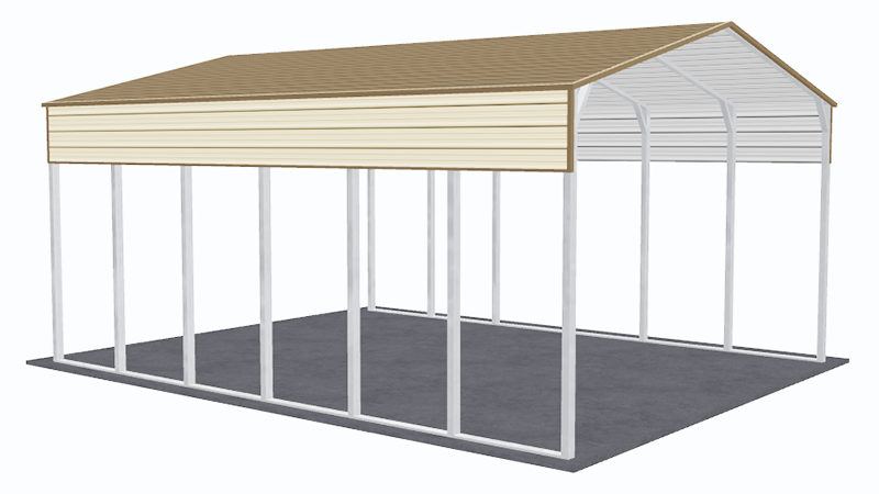 24x31_a-frame_roof_carport_left