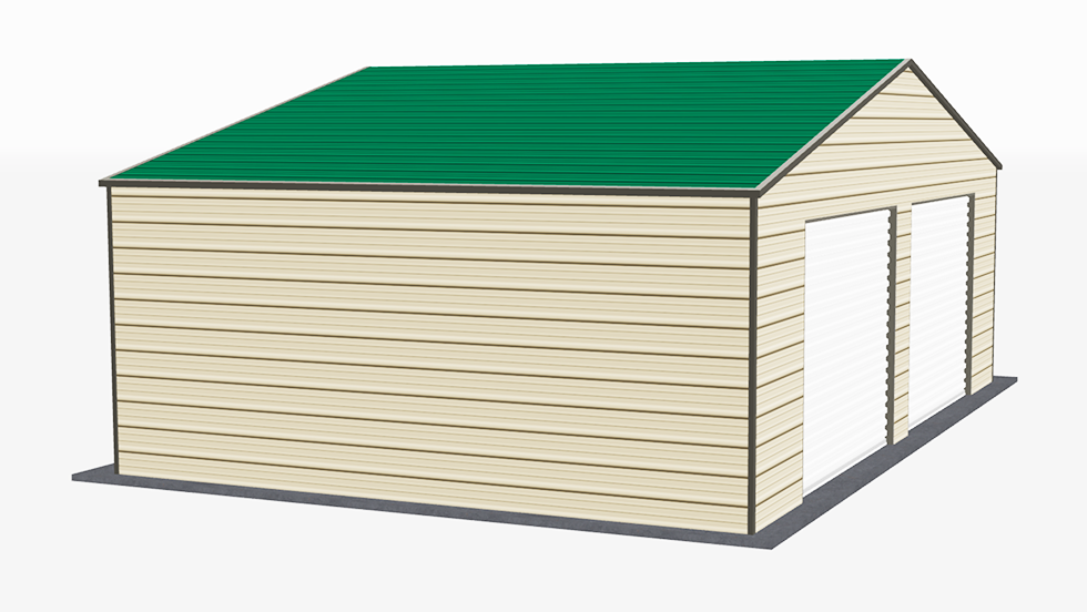 30x21_a-frame_roof_garage_left