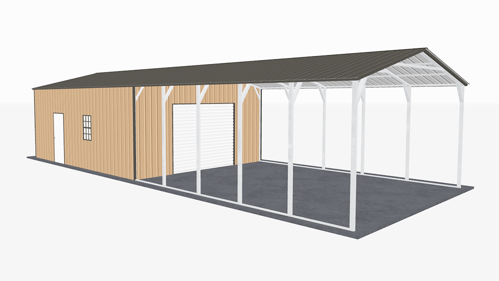 20x51_vertical_roof_utility_carport_left