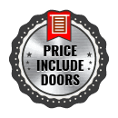 12x21 All Vertical Style Garage Price Include Doors