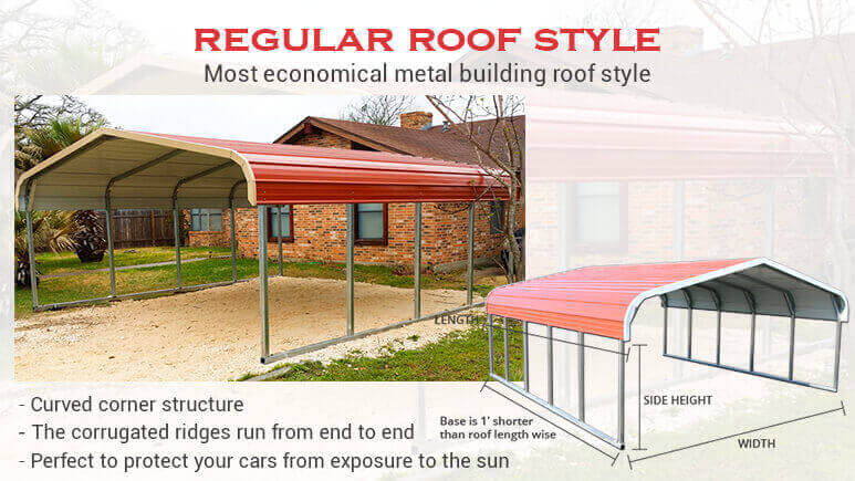 24x36 Vertical Roof RV Cover