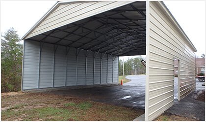 12x21 A-Frame Roof Garage Process 3