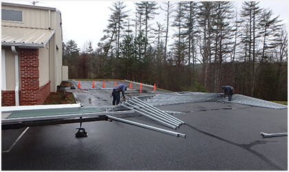 18x21 A-Frame Roof Garage Process 1