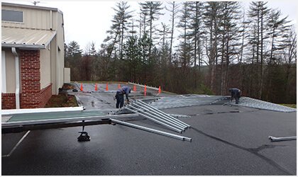 18x26 Vertical Roof Carport Process 1