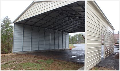 18x41 Vertical Roof Carport Process 3