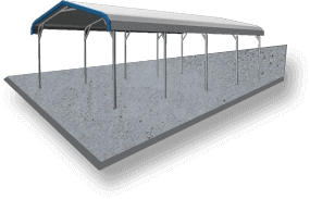 12x26 Residential Style Garage Concrete