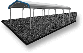 12x31 A-Frame Roof Garage Asphalt